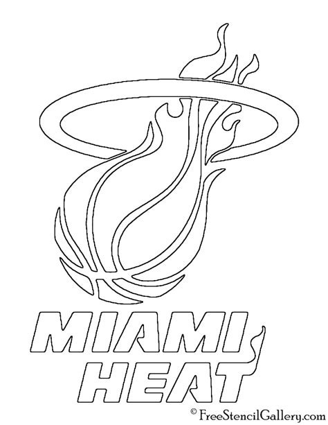 miami heat logo outline